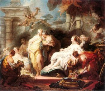 Jean-Honore Fragonard : Psyche showing her Sisters her Gifts from Cupid